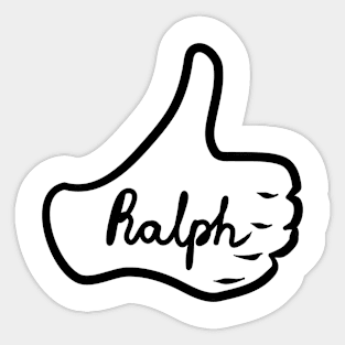 Men name Ralph Sticker